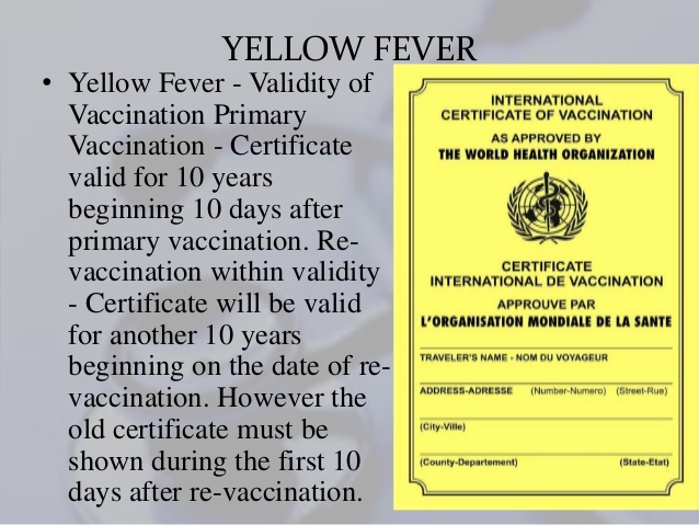 yellow fever vaccine side effects